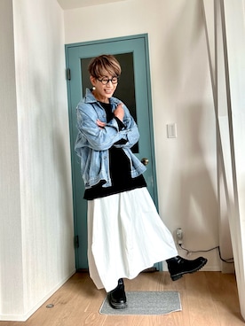 「アイテム（ジャケット/アウター）」を使った、yazawa193さん（レディース・164cm・50代）の秋コーディネート