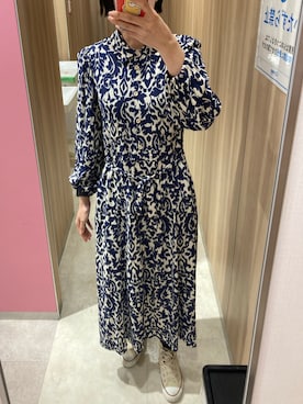 「コンバース ハイカット」｜「アイテム（ワンピース/ドレス）」を使った、えりかさん（レディース・166cm）の秋コーディネート