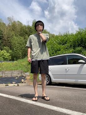 「Danner（ダナー）のアイテム（サンダル）」を使った、けすけ　さん（メンズ・179cm）の夏コーディネート
