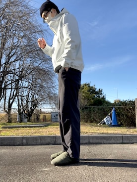「SUBU（スブ）のアイテム（サンダル）」を使った、けすけ　さん（メンズ・179cm）の冬コーディネート