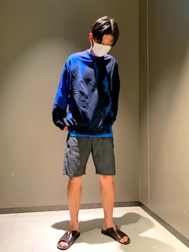 「DIESEL（ディーゼル）のアイテム（Tシャツ/カットソー）」を使った、Katsuoさん（メンズ・184cm）の夏コーディネート