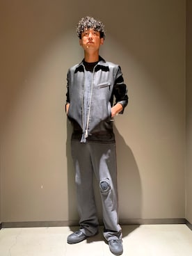 「DIESEL（ディーゼル）のアイテム（ライダースジャケット）」を使った、Katsuoさん（メンズ・184cm）の夏コーディネート