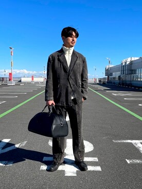 「SET UP」｜「アイテム（デニムジャケット）」を使った、Katsuoさん（メンズ・184cm）の秋コーディネート