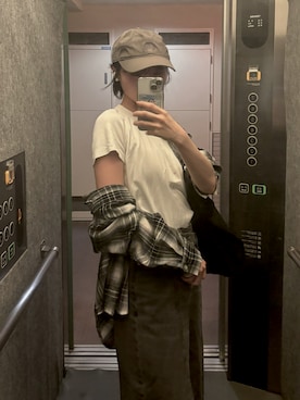 「agnes b.（アニエスベー）のアイテム」を使った、Ayuka.さん（レディース・163cm）の夏コーディネート