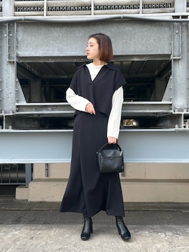 綾乃さん（レディース・170cm）の冬コーディネート