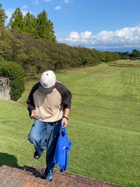 「アイテム（バックパック/リュック）」を使った、トヨタタタタイトさん（メンズ・167cm）の秋コーディネート