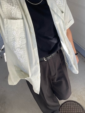 「stein（シュタイン）のアイテム」を使った、トヨタタタタイトさん（メンズ・167cm）の夏コーディネート