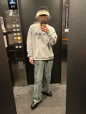 「BlackEyePatch（ブラックアイパッチ）のアイテム」を使った、トヨタタタタイトさん（メンズ・167cm）の冬コーディネート