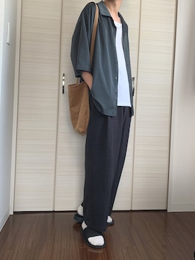 「SENSE OF PLACE by URBAN RESEARCH（センスオブプレイスバイアーバンリサーチ）のアイテム（その他）」を使った、えあろさん（メンズ・169cm）の夏コーディネート