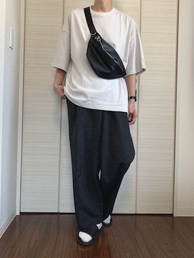 「SENSE OF PLACE by URBAN RESEARCH（センスオブプレイスバイアーバンリサーチ）のアイテム（その他）」を使った、えあろさん（メンズ・169cm）の夏コーディネート