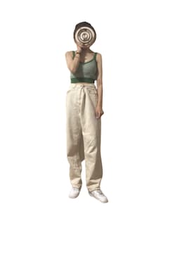 「アイテム（キャミソール、グリーン系）」を使った、piさん（レディース・160cm）の夏コーディネート