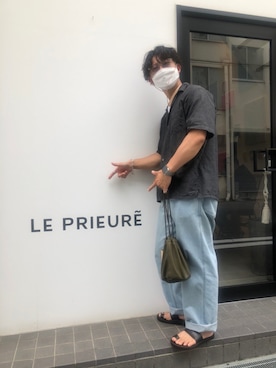 「Scye（サイ）のアイテム（バッグ）」を使った、みちーさん（メンズ・171cm）の夏コーディネート