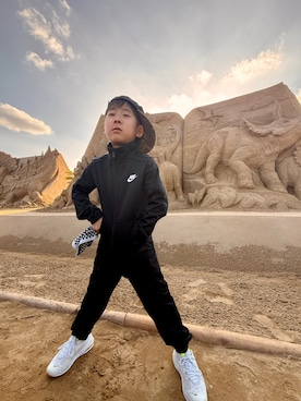 「アイテム（ジャージ）」を使った、s.o_brosさん（キッズ・120cm）の秋コーディネート