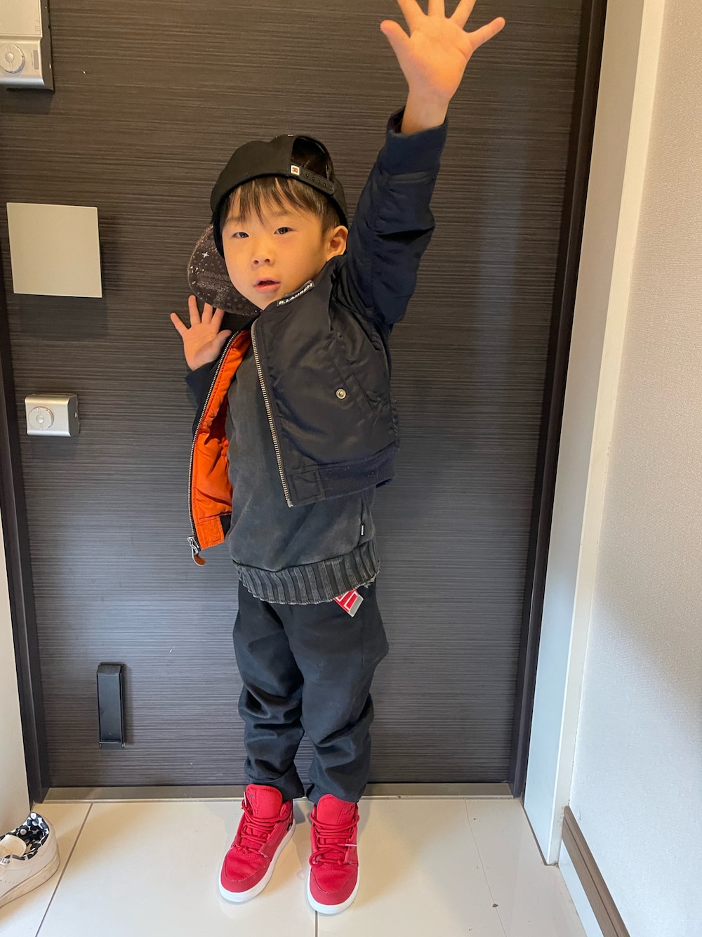 POLO RALPH LAURENのMA-1を使ったキッズ人気ファッション