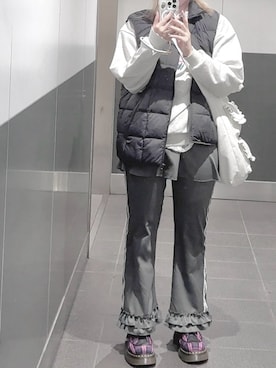 「WC（ダブル シー）のアイテム」を使った、wabicoさん（レディース・162cm）の冬コーディネート