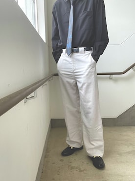 「アイテム（フォーマルスーツ/小物）」を使った、花さん（メンズ・181cm・10代）の秋コーディネート