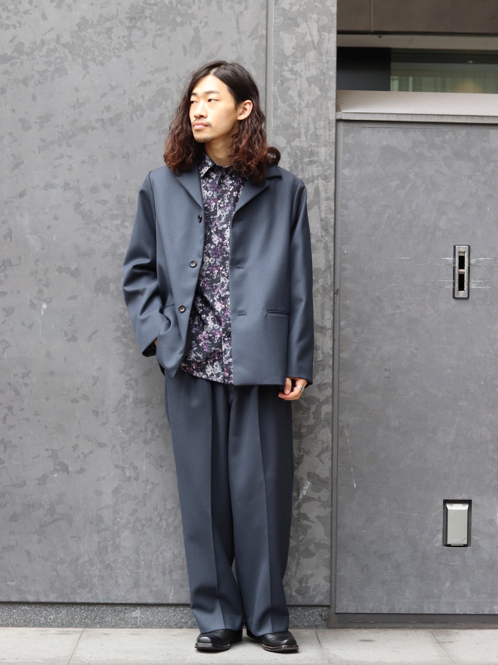 Lui's（ルイス）の「【高密度ウールギャバ 2×2セットアップ