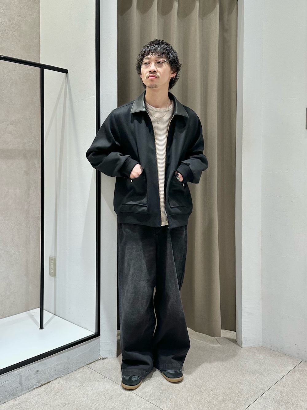 クラシックカルゼZIPブルゾンを使ったメンズ人気ファッション