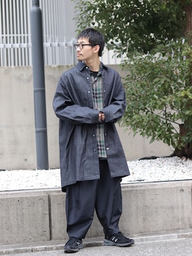 「Lui's（ルイス）のアイテム（デニムジャケット）」を使った、タケダさん（メンズ・170cm）の春コーディネート