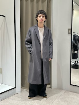 「アイテム（チェスターコート）」を使った、タケダさん（メンズ・170cm・20代）の秋コーディネート