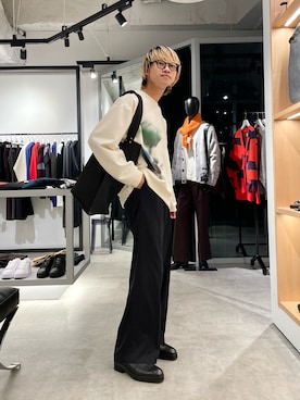 「Lui's（ルイス）のアイテム（スウェット）」を使った、タケダさん（メンズ・170cm）の秋コーディネート