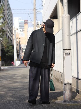 「ESSAY（エッセイ）のアイテム（帽子）」を使った、タケダさん（メンズ・170cm）の秋コーディネート