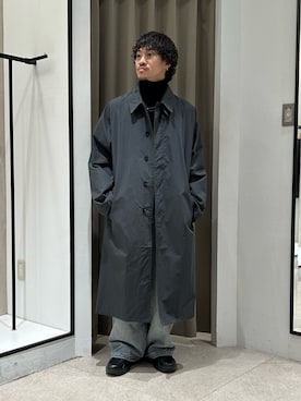 「アイテム（ステンカラーコート）」を使った、タケダさん（メンズ・170cm・20代）の冬コーディネート