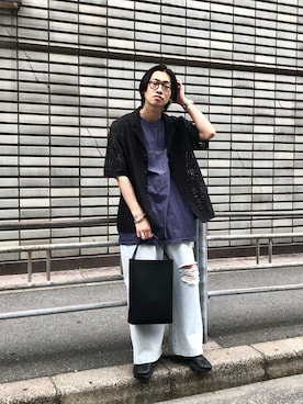 「サマーニット」｜タケダさん（メンズ・170cm・20代）の春コーディネート