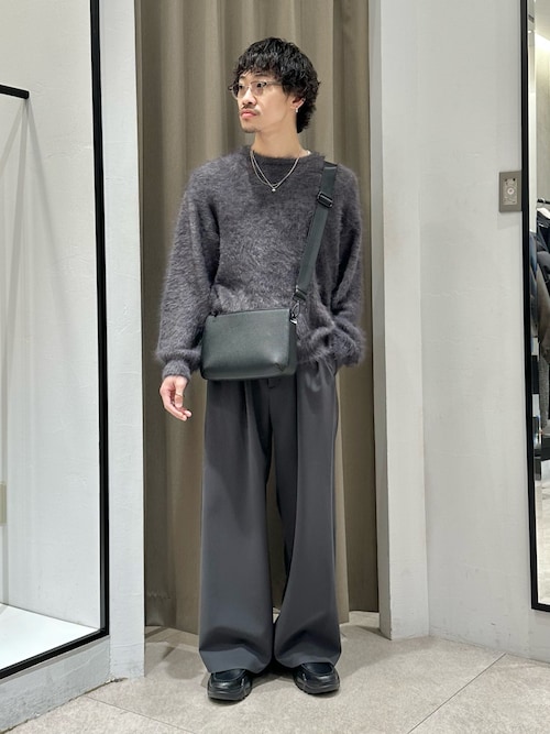 ダブルクロス2タックワイドスラックス（スラックス）｜Lui's（ルイス