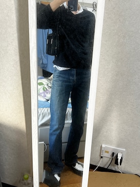 「アイテム（ドレスシューズ）」を使った、クロネコ山川さん（メンズ・181cm）の秋コーディネート