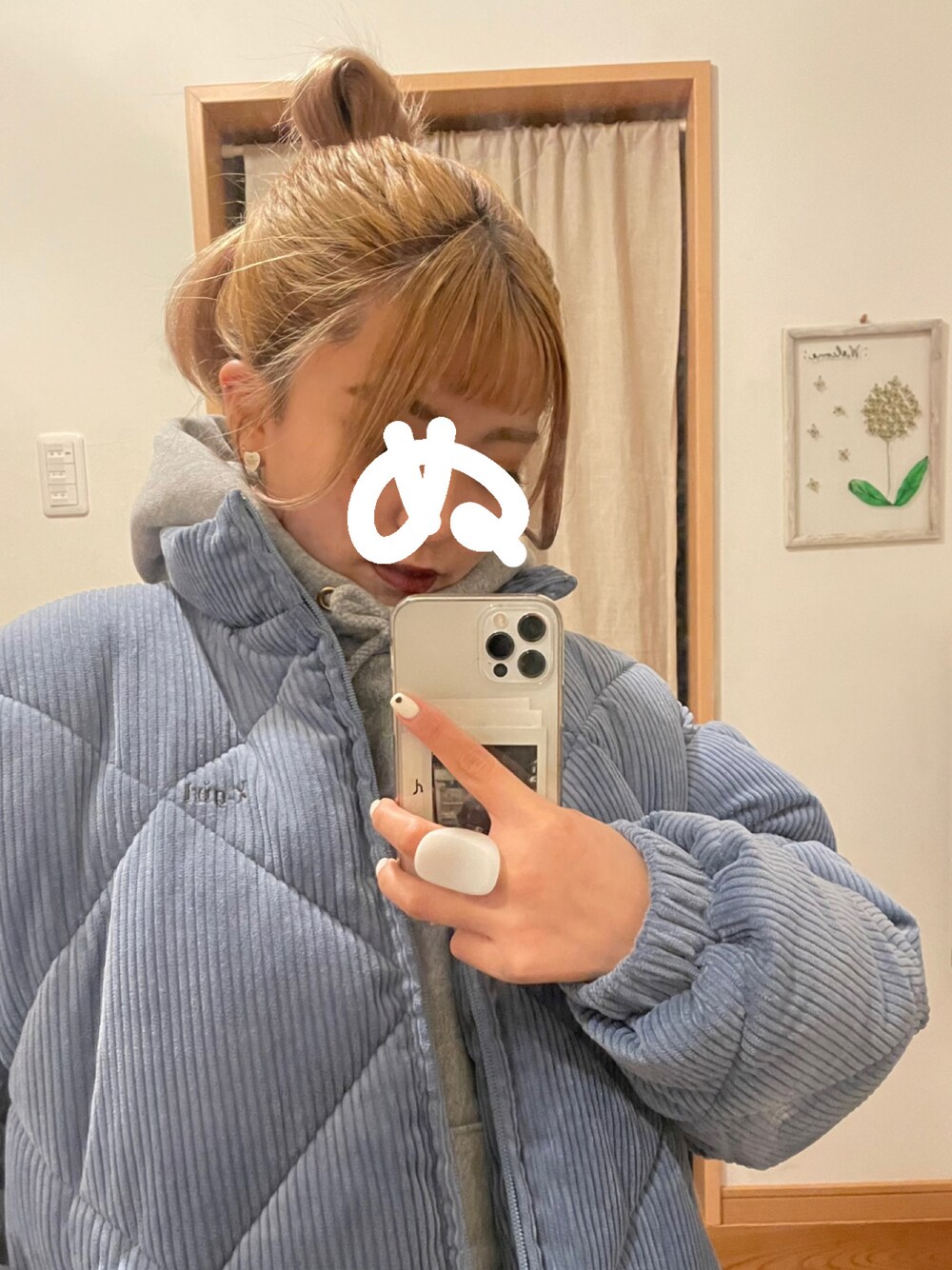 X-girl（エックスガール）の「CORDUROY PUFFER JACKET（ダウン 