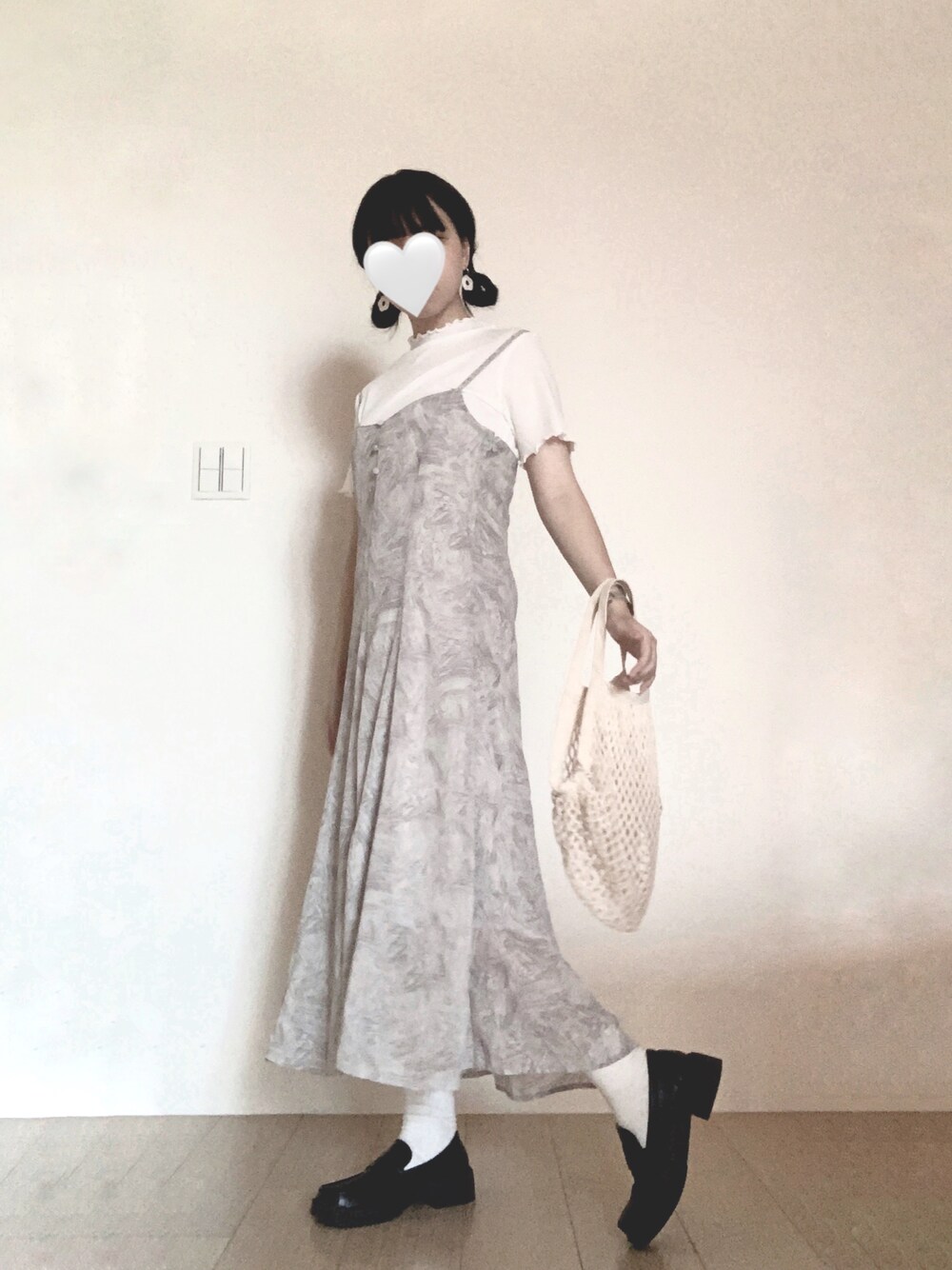 Heather（ヘザー）の「アソートガラキャミワンピース＆インナーSET