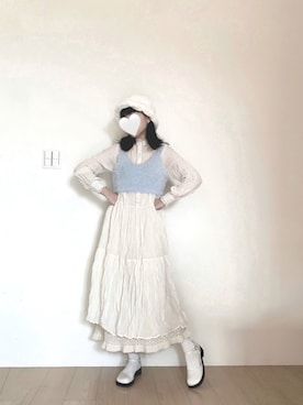 「NICE CLAUP（ナイスクラップ）のアイテム（ワンピース/ドレス）」を使った、Noeliaさん（レディース・155cm）の秋コーディネート