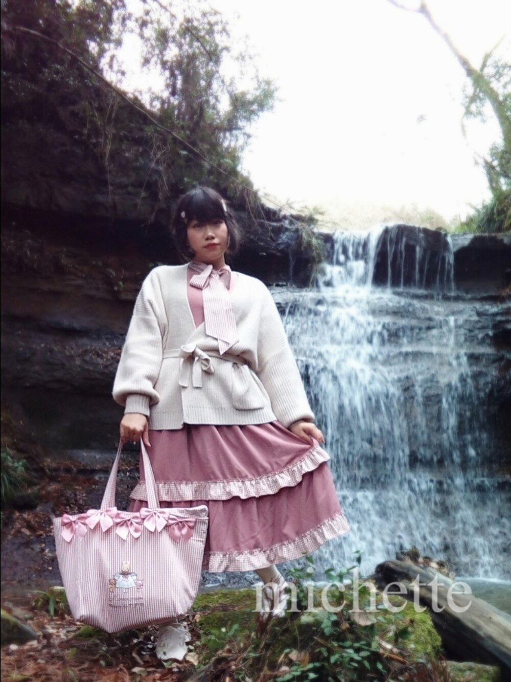 Maison de FLEUR（メゾンドフルール）の「Marroncream ギンガム