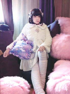 「Disney（ディズニー）のアイテム」を使った、✞𝔪𝖎𝖈𝖍𝖊𝖙𝖙𝖊✞さん（レディース・163cm）の冬コーディネート