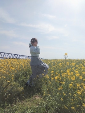 「Handmade（ハンドメイド）のアイテム（バッグ）」を使った、✞𝔪𝖎𝖈𝖍𝖊𝖙𝖙𝖊✞さん（レディース・163cm）の春コーディネート