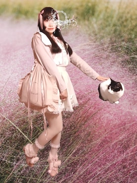 「アイテム（付け襟）」を使った、✞𝔪𝖎𝖈𝖍𝖊𝖙𝖙𝖊✞さん（レディース・163cm）の秋コーディネート