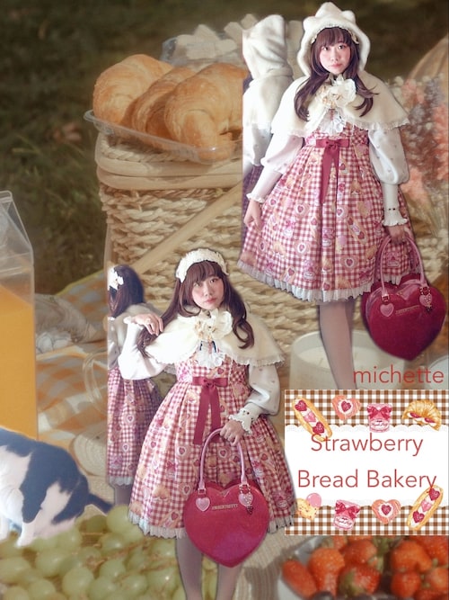 Angelic Pretty いちごBread Bakeryジャンパースカート