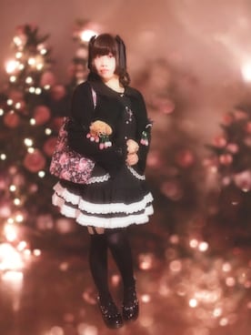 「アイテム（財布/小物、ブラック系）」を使った、✞𝔪𝖎𝖈𝖍𝖊𝖙𝖙𝖊✞さん（レディース・163cm）の冬コーディネート