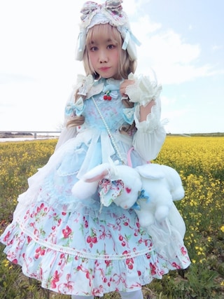 M*o様 Angelic Pretty magical etoile エプロン風 Magical Etoile Apron Skirt by Angelic Pretty