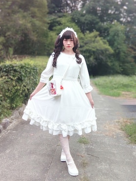 「アイテム（その他ヘアアクセサリー）」を使った、✞𝔪𝖎𝖈𝖍𝖊𝖙𝖙𝖊✞さん（レディース・163cm）の秋コーディネート