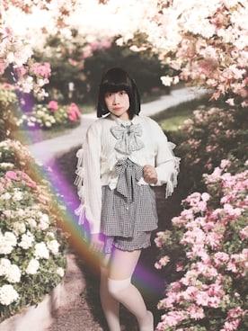 ✞𝔪𝖎𝖈𝖍𝖊𝖙𝖙𝖊✞さん（骨格ストレート・レディース・163cm）の秋コーディネート