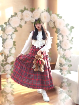 「アイテム（アンダーウェア）」を使った、✞𝔪𝖎𝖈𝖍𝖊𝖙𝖙𝖊✞さん（レディース・163cm）の秋コーディネート