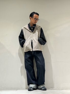 「アイテム（その他アウター、ブラック系）」を使った、GARDEN  takumiさん（メンズ・167cm）の秋コーディネート