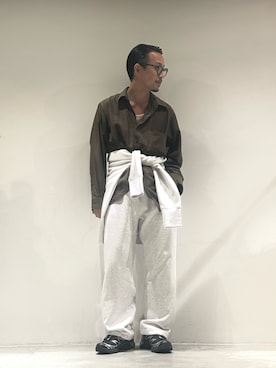 「アイテム（スウェットパンツ）」を使った、GARDEN  takumiさん（メンズ・167cm）の秋コーディネート