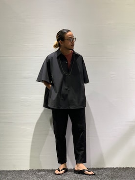 「AFFIX（表示禁止）（アフィックス）のアイテム」を使った、GARDEN  takumiさん（メンズ・167cm）の夏コーディネート