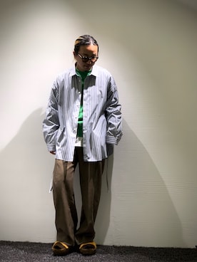 「CLAMP（クランプ）のアイテム（スウェット）」を使った、GARDEN  takumiさん（メンズ・167cm）の春コーディネート