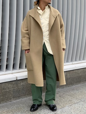 「KIKO KOSTADINOV（キコ コスタディノフ）のアイテム（パンツ）」を使った、GARDEN  takumiさん（メンズ・167cm）の秋コーディネート