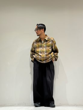 「ancellm」｜「アイテム（スラックス）」を使った、GARDEN  takumiさん（メンズ・167cm）の夏コーディネート