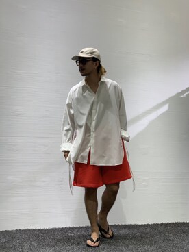 「AFFIX（表示禁止）（アフィックス）のアイテム」を使った、GARDEN  takumiさん（メンズ・167cm）の夏コーディネート